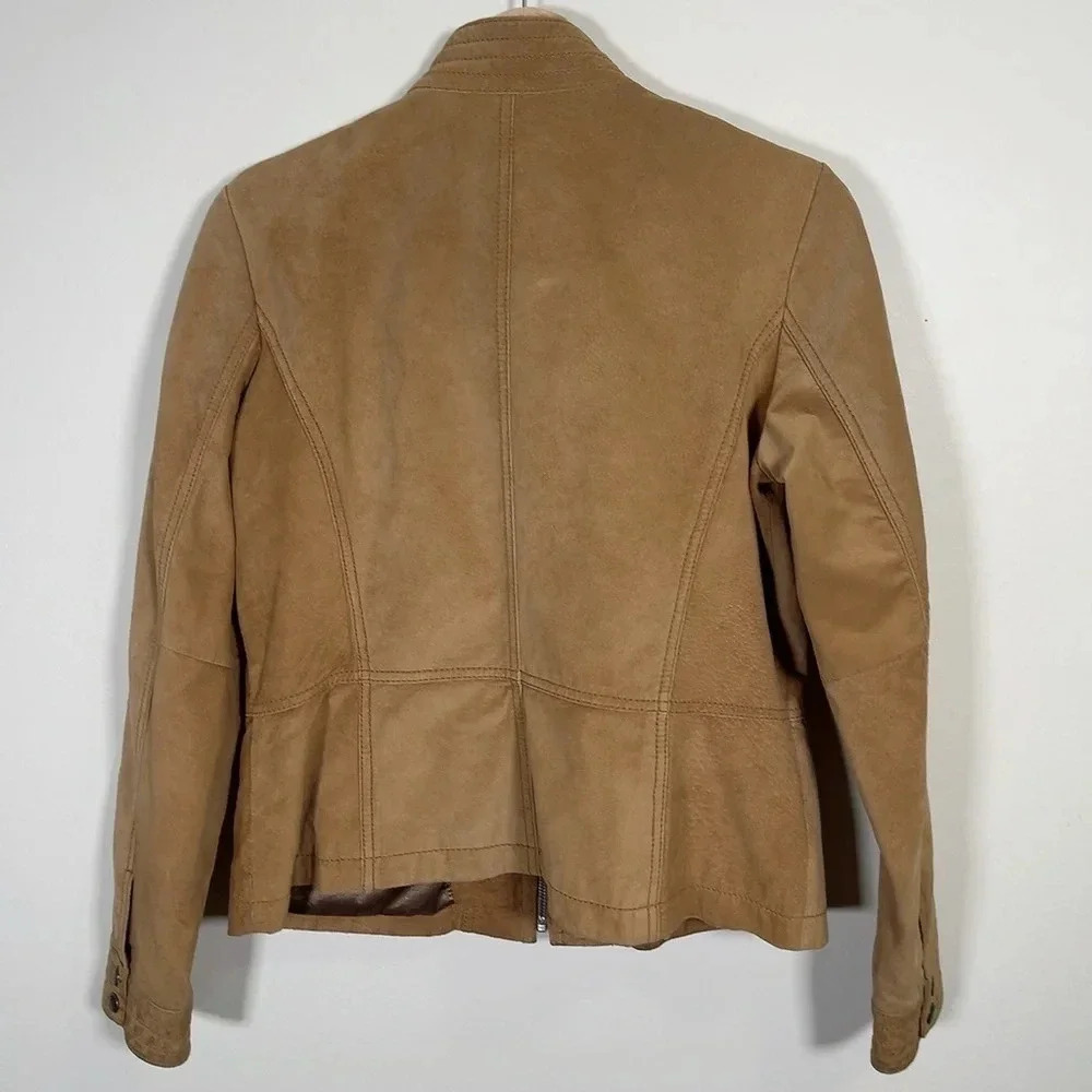 Eddie Bauer Seattle Suede Women's Medium Full Zip  Leather Jacket - Picture 16 of 16